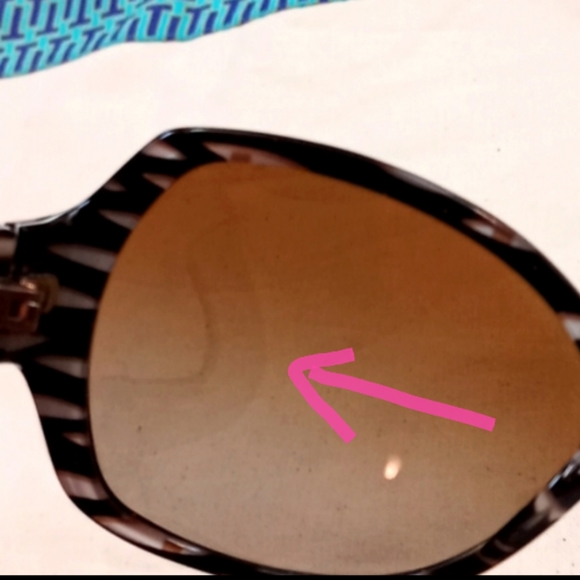 🍊 Tory Burch Black & Rose-Gold Polarized Sunglasses Pre-owned - Picture 11 of 16
